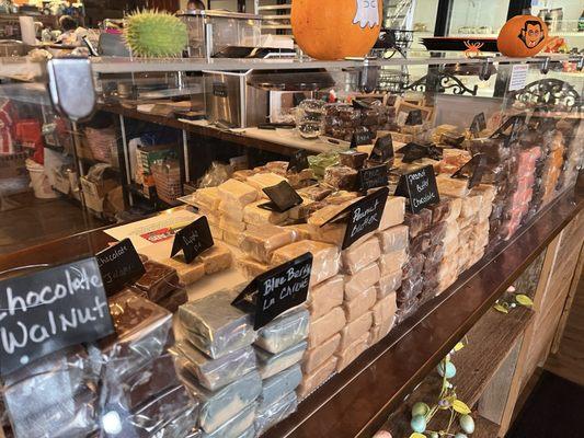 Amazing home made fudge selection