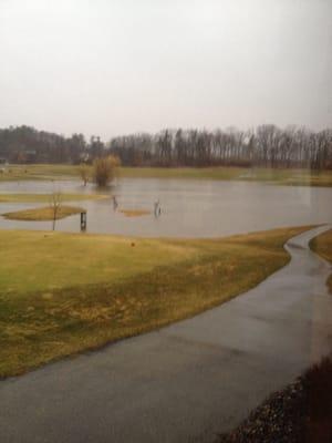 Spring Flood!  Somewhere in here is the 10th Green!