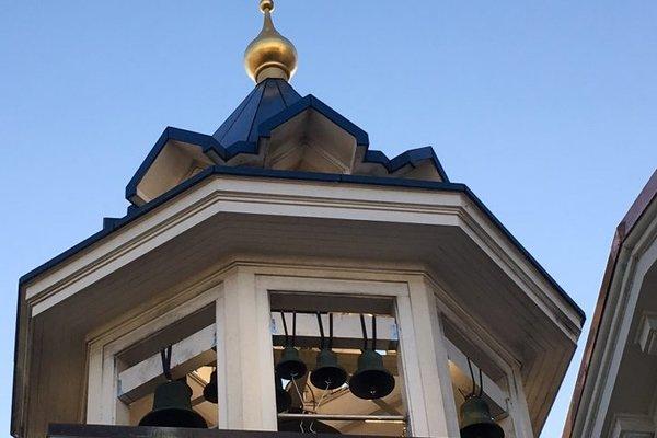 Bells are rung by trained Orthodox ringers at prescribed times to announce the divine services - at this location since 1909!