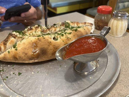 Large meat Stromboli--left overs for dinner