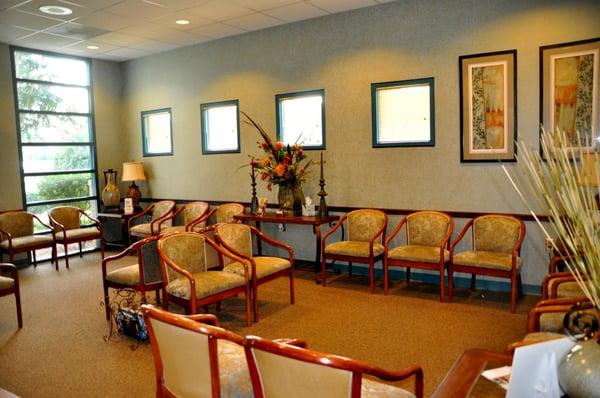 A comfortable atmosphere while you wait to see Dr. Jerry Roberts