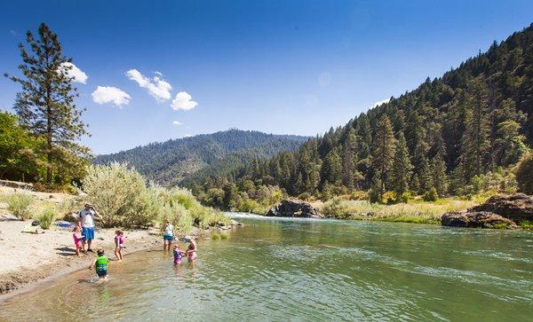 Swimming hole in the campground