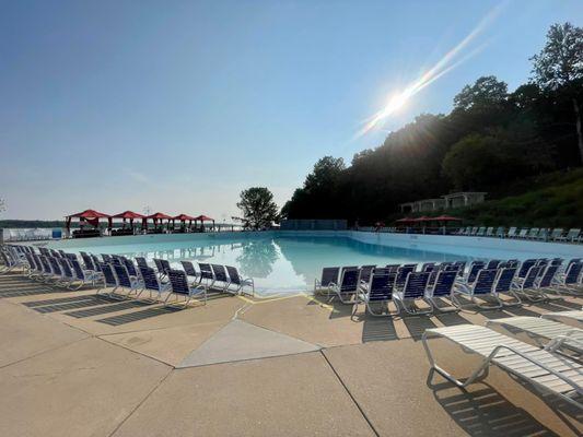 Wave pool (before the waves, first one in the gate!)