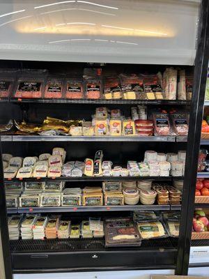 Great selection of local cheese and salami