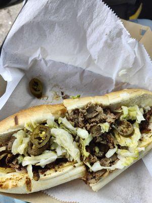 Diablo cheese steak