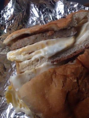 Pretty good sausage egg n cheese