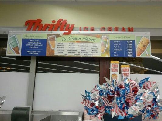 Thrifty ice cream inside! Reminds me of being a kid again! I enjoy that they still have this! Square ice scoops! Woot!