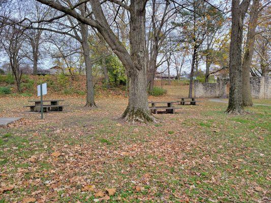 Picnic tables