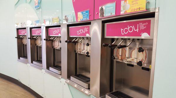 Yogurt Dispensers at TCBY Ann Arbor