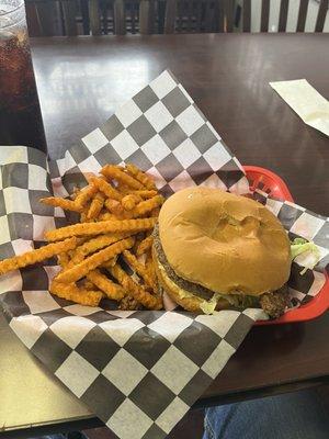 Cheese curd burger