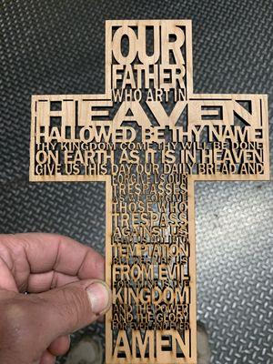 Laser cut cross