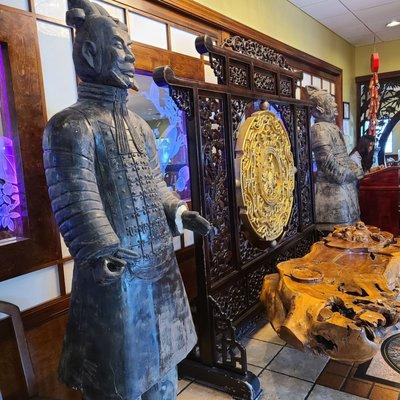 The entrance to the Red Palace is as impressive as the restaurant building itself.