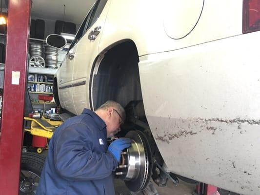 Rear Brakes on a Cadillac Escalade