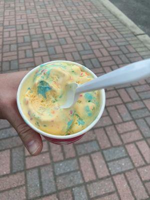 Birthday cake ice cream