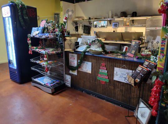 View towards the service counter