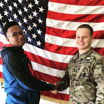 Our Newest Future Soldier Joseph Curry!  Give me a call to learn more about your Future Career!  (619) 862-4845