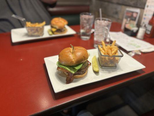 Smoker burger and fries