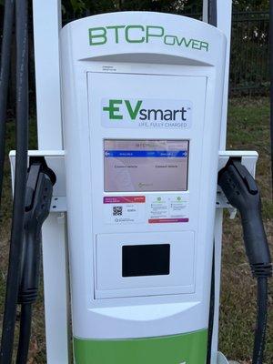 EV charger at parking lot