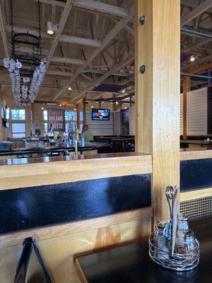 Bar and inside seating