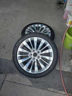 Nicky T sent out my rims to get re-polished.