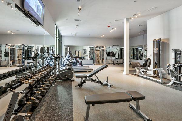 The gym at 675 N Highland