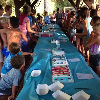 Swim team cake wars!