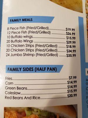 Family meals and sides