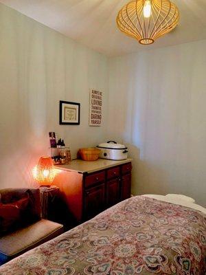 Massage treatment room