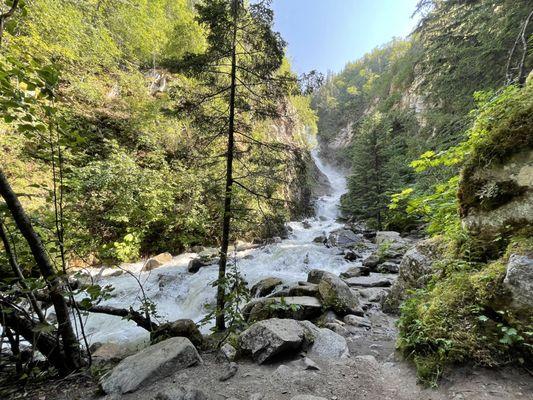 Awesome waterfall and the coolest thing we saw all day!