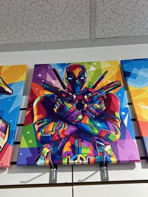 Sick deadpool canvas art!