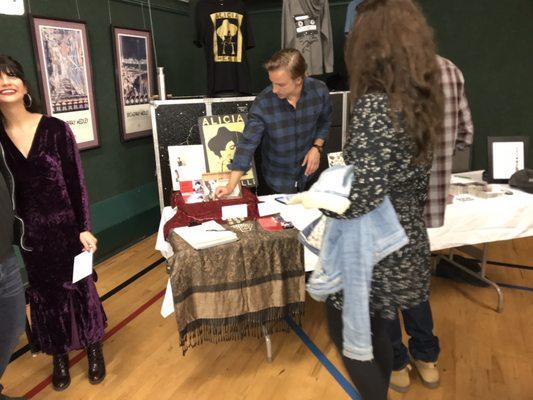 Merch booth