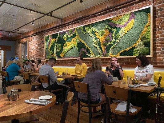 Indoor dining area