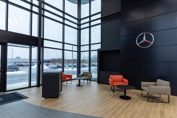 Mercedes-Benz show floor interior