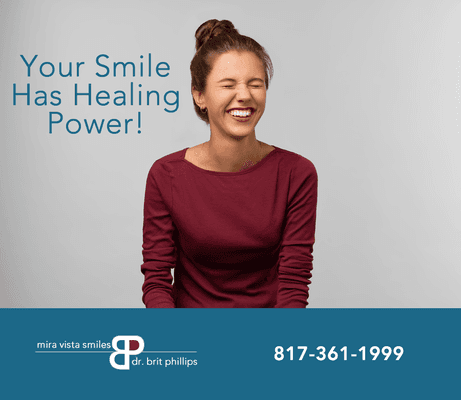 You smile has healing power!