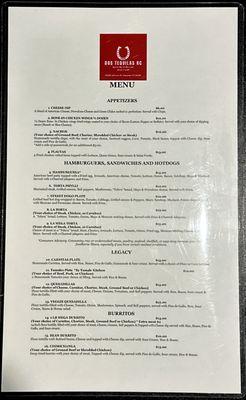 Food Menu (1 of 2)