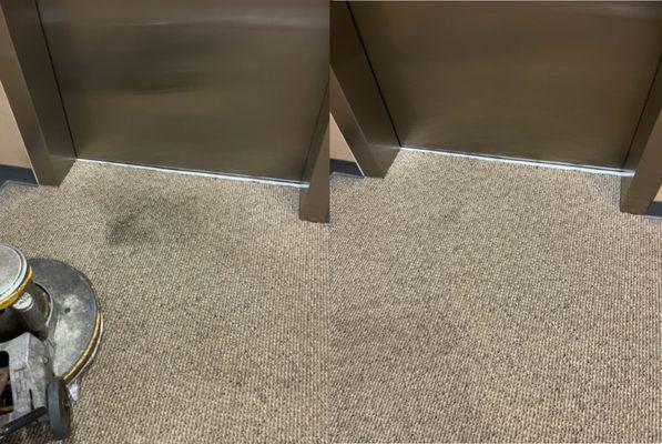 Before and After Carpet Cleaning