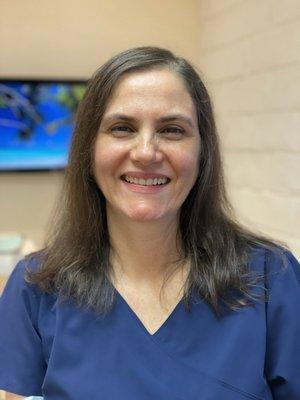 Dr. Marina Rios, is a compassionate female dentist who offers personal care to her patients.