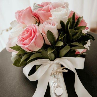 Bridal bouquet - included a beautiful orchid and some other greenery that accented the flowers so well.