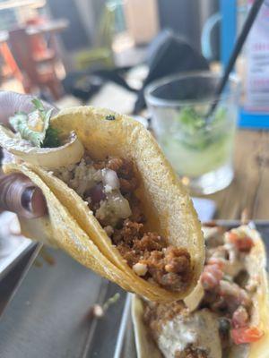 Chorizo taco & spicy 'Rita!