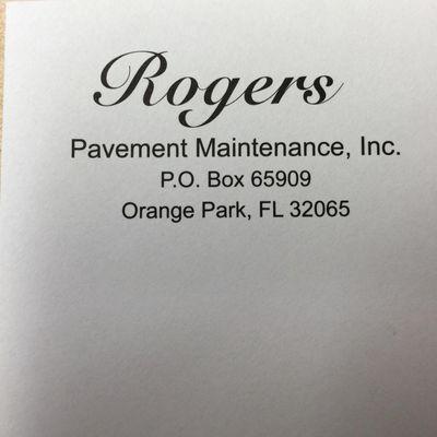 Rogers Pavement Maintenance Inc