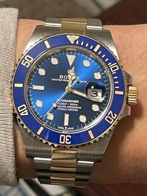 Rolex submariner 2 tone blusey ref # 126613LB