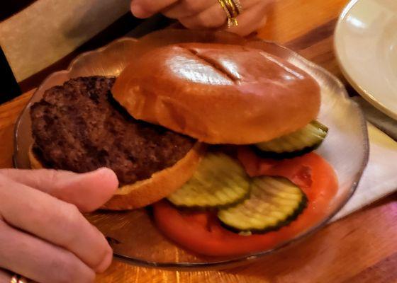 Burger Special at Pete's Garage