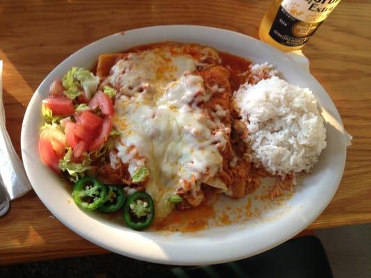 The chicken enchiladas are my favorite.