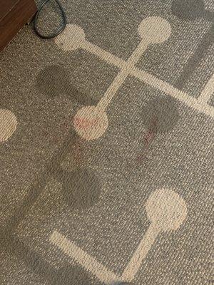 Stained carpet