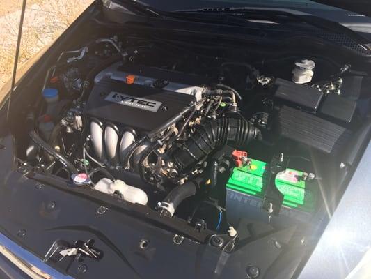 My daughter's Honda Accord and an engine steam clean