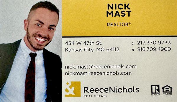 Nick Mast, Real Estate Agent, ReeceNichols Country Club Plaza