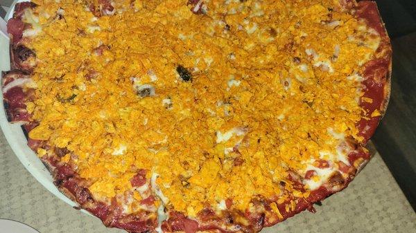 Taco pizza