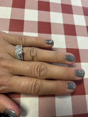 Gel polish manicure