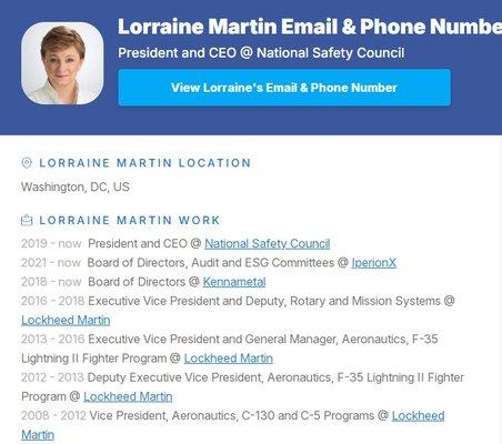 EVIL COMMIE WITCH!  lorraine.martin@nsc.org