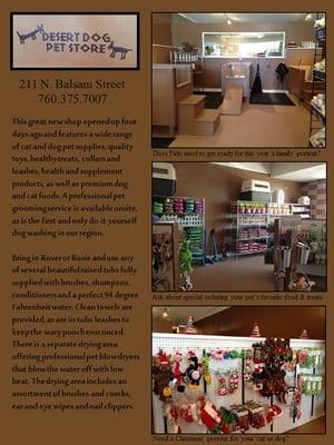 This was the post I placed on the China Lake Spouses Facebook page in December. We were really impressed with this new store!